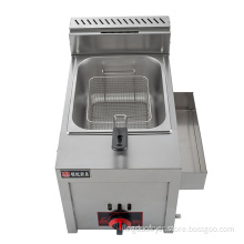 6L commercial table top stainless steel gas fryer oil frying